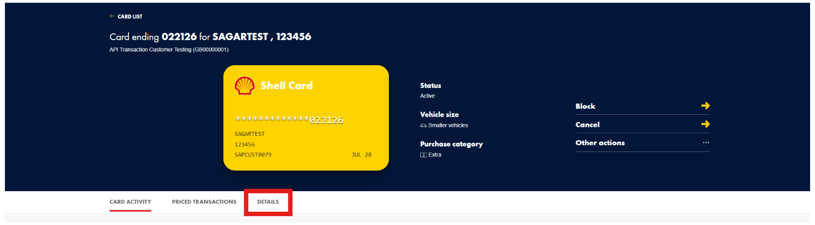 How to view Card PIN?